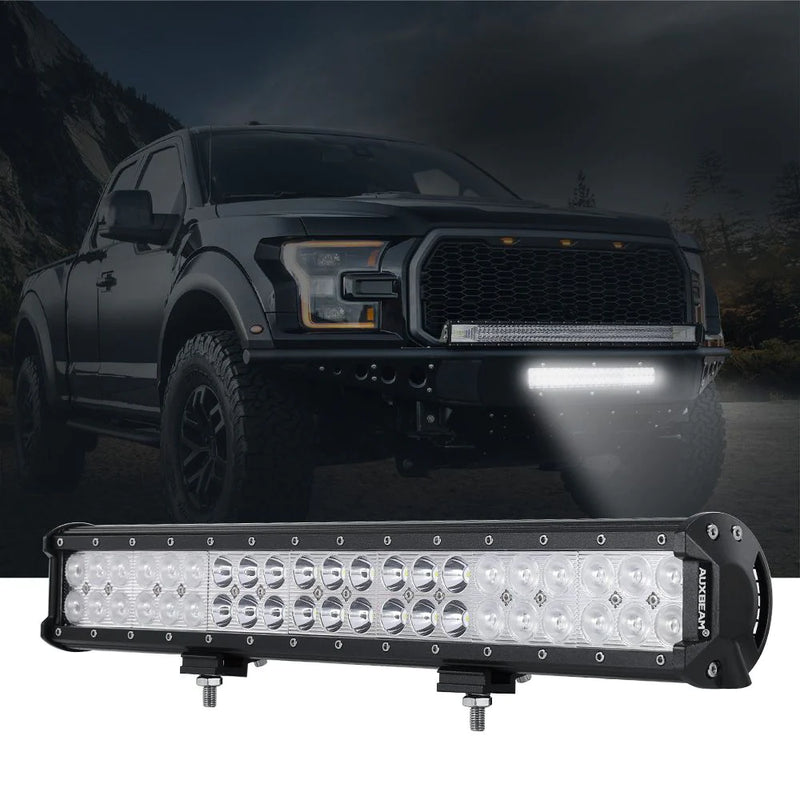 Load image into Gallery viewer, AUXBEAM 12 INCH CLASSIC-SM SERIES DUAL ROW LED LIGHT BAR 6000K WHITE COMBO
