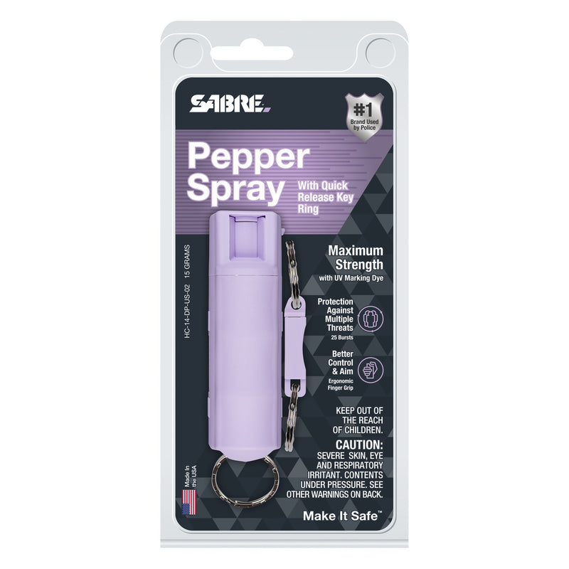 Load image into Gallery viewer, SABRE Pepper Spray w/ Quick Release Key Ring - Dusk Purple
