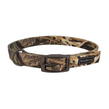 Coastal Water & Woods Double-Ply Dog Collar (Shadow Grass Blades) Size 18"