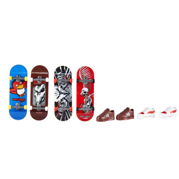 Load image into Gallery viewer, Hot Wheels Skate Tony Hawk Fingerboards &amp; Skate Shoes Multipack
