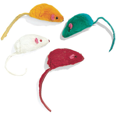 Spot Colored Plush Mice Rattle & Catnip Cat Toy (Sold Separately)