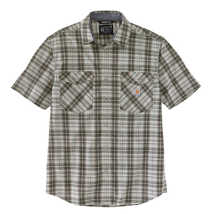 Load image into Gallery viewer, Carhartt 105198 - Relaxed Fit Lightweight Snap Front Short Sleeve Plaid Shirt
