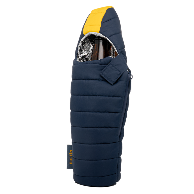 Load image into Gallery viewer, BLUE ANDGOLD BEVERAGE SLEEPING BAG
