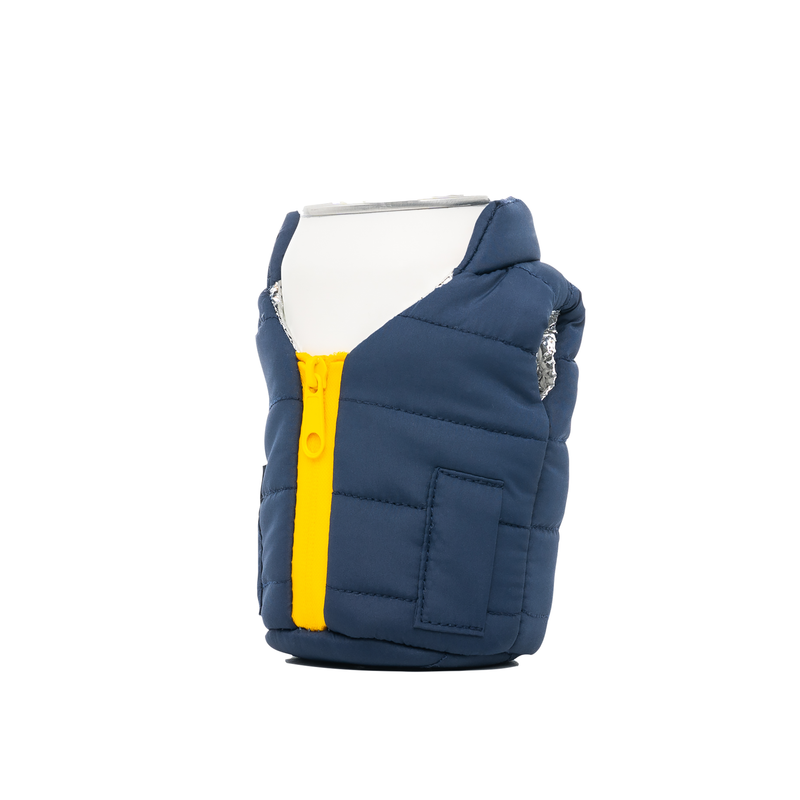 Load image into Gallery viewer, BLUE AND GOLD BEVERAGE VEST
