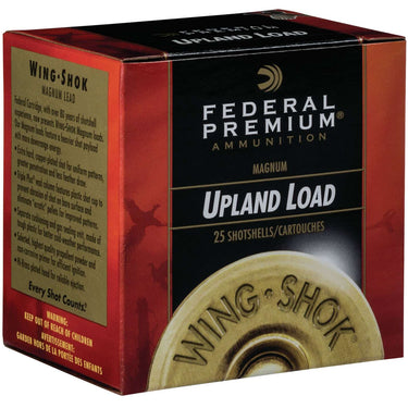 Federal PF1546 Premium Upland Wing-Shok High Velocity 12 Gauge 2.75" 1 1/4oz 6 Shot 25