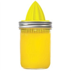 JARWAREÊJuicer Lid For Wide Mouth Mason Jars, Yellow