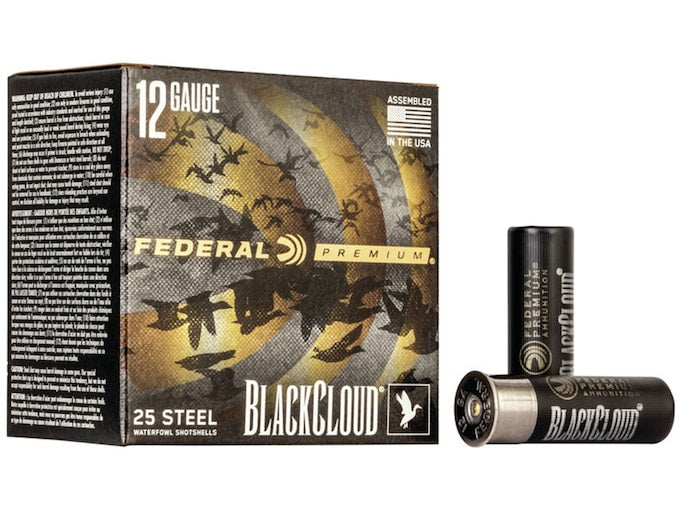 Federal Premium Black Cloud Ammunition 12 Gauge Non-Toxic FlightStopper Steel Shot