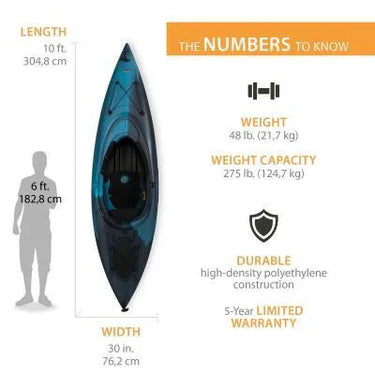 Lifetime Guster 10 Sit-In Kayak Blue