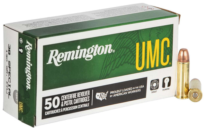 REMINGTON AMMUNITION L38S11 UMC 38 SPECIAL 130 GR FULL METAL JACKET (FMJ)