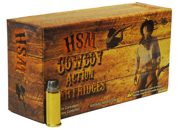 HSM 45C1N Cowboy Action 45 Colt (LC) 250 gr Round Nose Flat Point (RNFP) 50 Bx