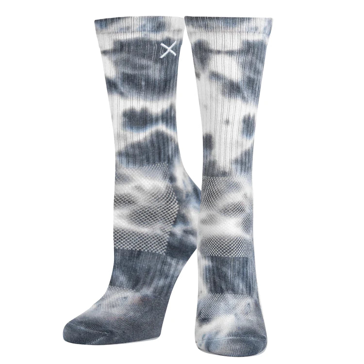 Load image into Gallery viewer, TIE DYE FAR OUT CREW ODD SOCK
