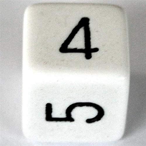 Chessex Polyhedral 7-Die Opaque Dice Set - White with Black