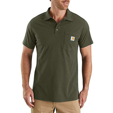 Carhartt Force Relaxed Fit Midweight Short-Sleeve Pocket Polo