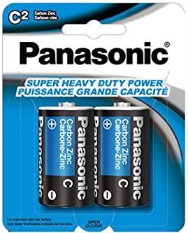 Panasonic Heavy Duty C Battery 2 Pack