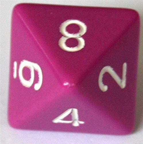 Chessex Dice-Opaque Light Purple/White Set, Multicolor