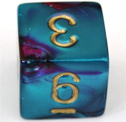 Load image into Gallery viewer, Chessex: Gemini Purple-Teal/Gold 7-Die Set
