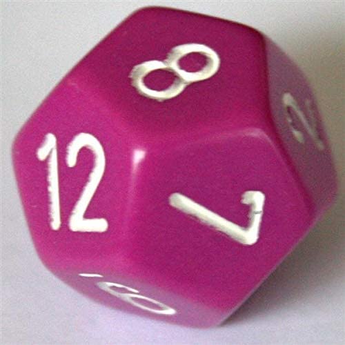 Load image into Gallery viewer, Chessex Dice-Opaque Light Purple/White Set, Multicolor
