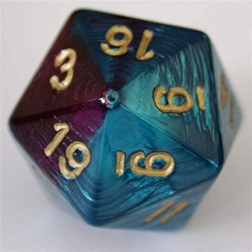 Load image into Gallery viewer, Chessex: Gemini Purple-Teal/Gold 7-Die Set
