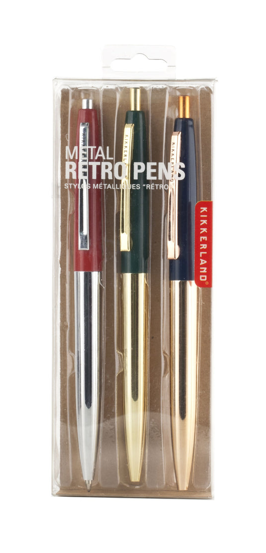 Retro Metallic Pens