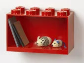 Load image into Gallery viewer, 8-Stud Brick Shelf – Bright Red
