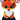 TY Beanie Boo Meadow - Orange Fox - 6"