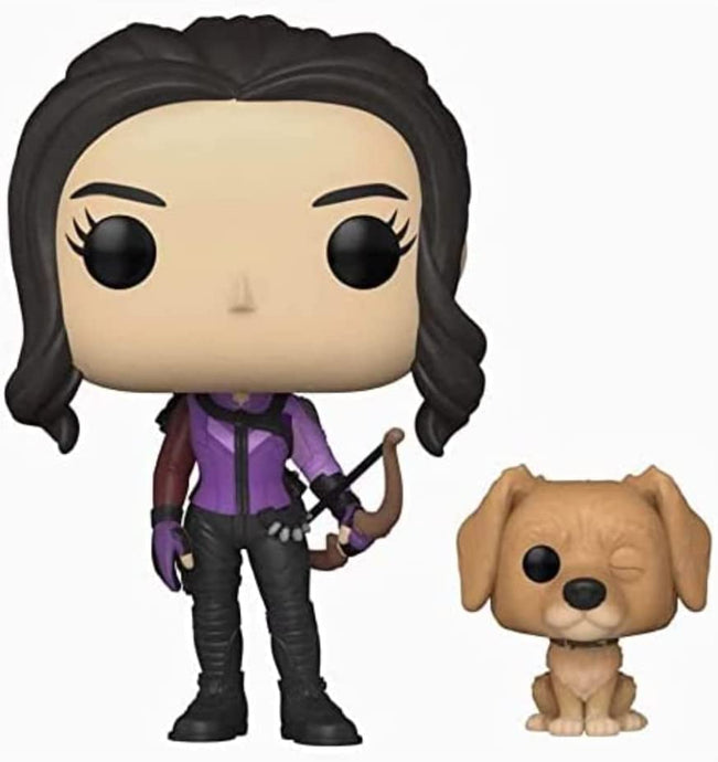 Funko Pop! & Buddy Marvel: Hawkeye - Kate Bishop with Lucky Pizza Dog Vinyl Bobblehead