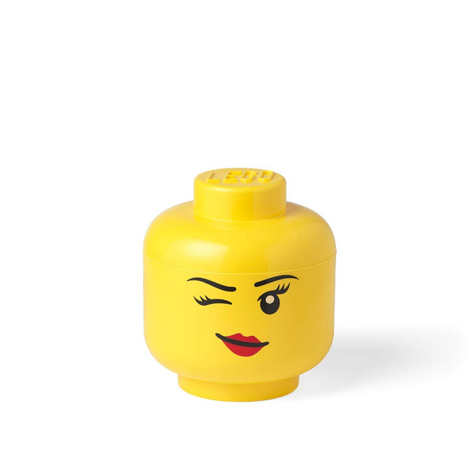 LEGO Small Winking Stackable Storage Head, Girl