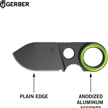 Gerber Gear GDC Pocket Knife Money Clip, Fixed Blade Knife and Case, EDC Gear, Stainless Steel
