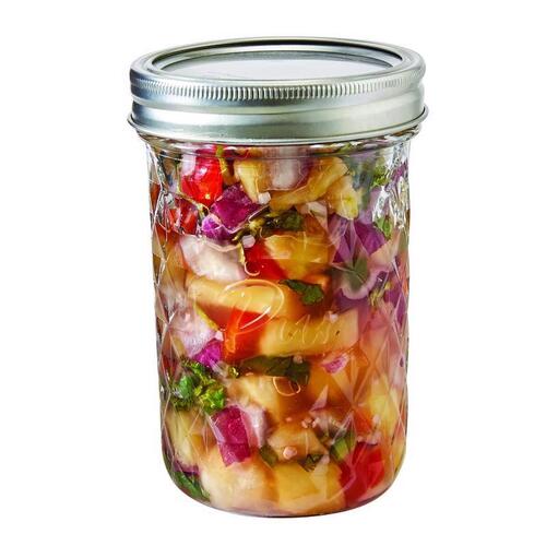 Load image into Gallery viewer, PUR Diamond Mason Jar Wide Mouth 16 oz
