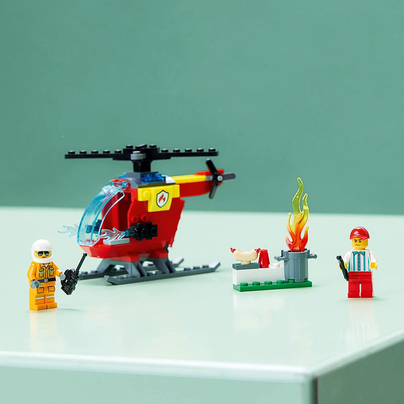 Load image into Gallery viewer, LEGO City Fire Helicopter 60318 Building Toy Set for Preschool Kids, Boys, and Girls Ages 4+ (53 Pieces)
