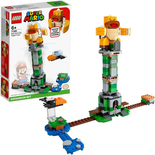 LEGO 71388 Super Mario Boss Sumo Bro Topple Tower Expansion Set, Collectible Buildable Game Toys with Figures, Gift Idea for Boys and Girls Age 6 Plus
