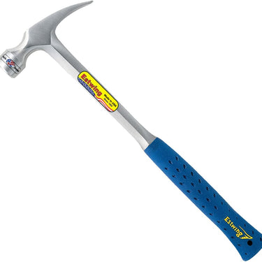 Estwing Framing Hammer - 22 oz Straight Rip Claw with Milled Face & Shock Reduction Grip