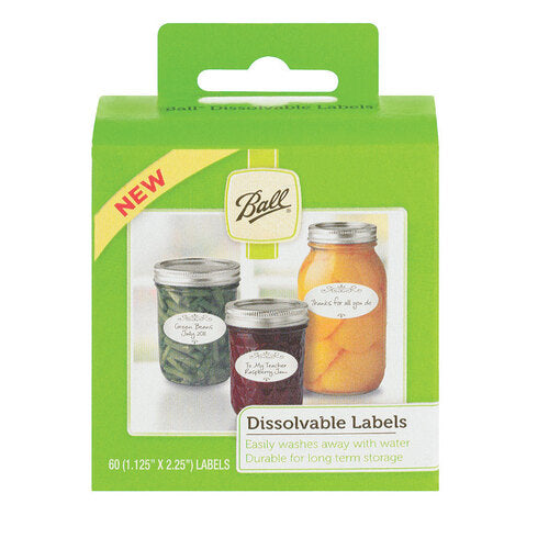 Ball Dissolvable Canning Labels
