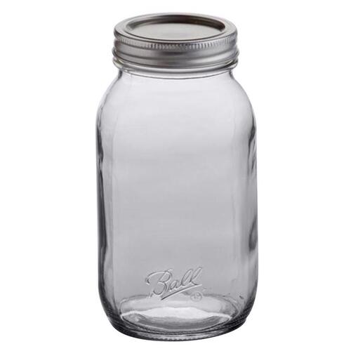Ball Smooth Sided Regular Mouth Canning Jar 1 qt 12 pk