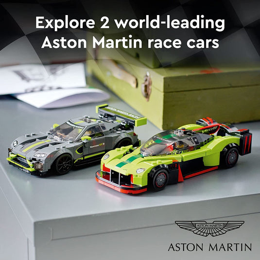 LEGO Speed Champions Aston Martin Valkyrie AMR Pro and Aston Martin Vantage GT3 76910 Building Toy Set for Kids, Boys, and Girls Ages 9+ (592 Pieces)