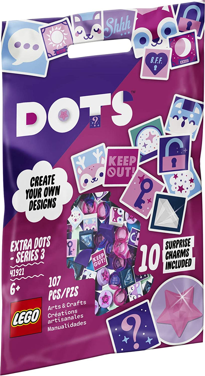 Load image into Gallery viewer, LEGO DOTS Extra DOTS – Series 3 41921 DIY Craft Decorations Kit for Fun Creative Play, New 2021 (107 Pieces)
