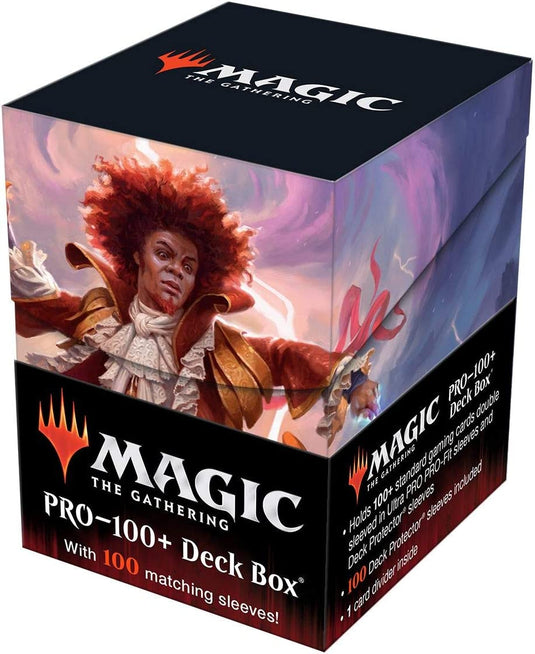 Zaffai, Thunder Conductor PRO 100+ Deck Box and 100ct Sleeves Featuring Prismari Strixhaven for Magic: The Gathering