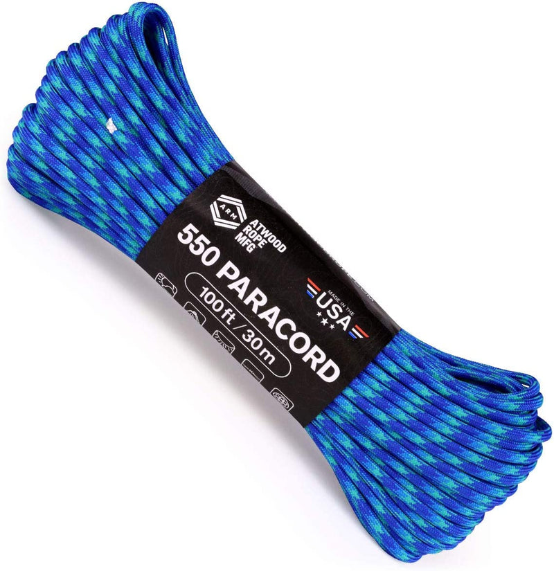 Load image into Gallery viewer, Atwood Rope MFG 550 Paracord 100 Feet 7-Strand Core Nylon Parachute Cord Outside Survival Gear Made in USA | Lanyards, Bracelets, Handle Wraps, Keychain
