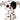 Y Beanie Boo Luther - Black and White Spotted Dog - 6"