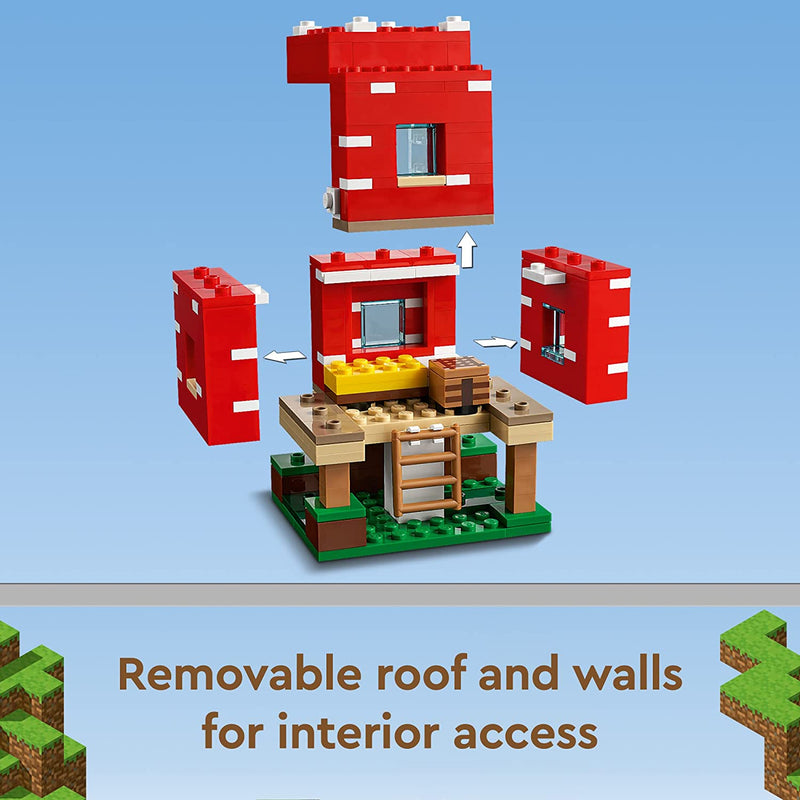 Load image into Gallery viewer, LEGO Minecraft The Mushroom House 21179 Building Toy Set for Kids, Boys, and Girls Ages 8+ (272 Pieces)
