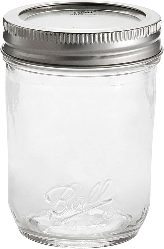 Ball Smooth Sided Regular Mouth Canning Jars 8oz