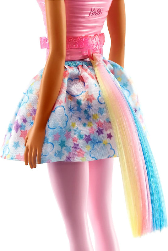 Barbie Dreamtopia Unicorn Doll (Blue & Pink Hair), With Skirt, Removable Unicorn Tail & Headband, Toy for Kids Ages 3 Years Old and Up