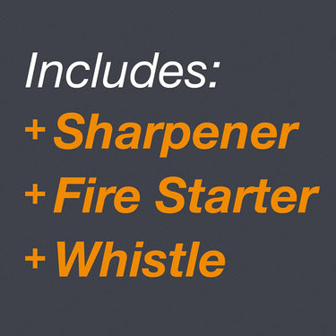 Gerber Gear Ultimate Knife, Tactical Knife with Fire Starter, Sharpener, and Knife Sheath, 4.75” Blade