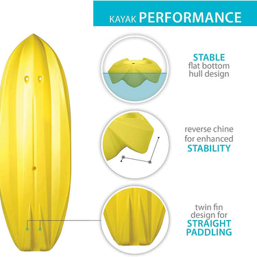 Lifetime 6 Foot Yellow Youth Kayak