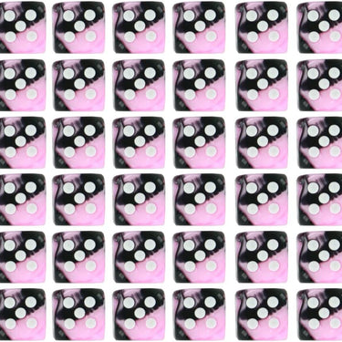 Chessex: Gemini Black-Pink/White 12Mm D6 Dice Block