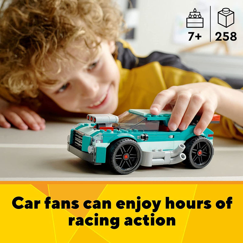 Load image into Gallery viewer, LEGO Creator 3in1 Street Racer 31127 Building Toy Set for Kids, Boys, and Girls Ages 7+ (258 Pieces)
