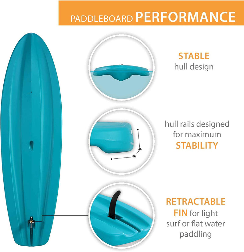 Load image into Gallery viewer, Lifetime Horizon 100 Hardshell Stand-Up Paddleboard (Paddle Included), Teal (In-store pickup only)
