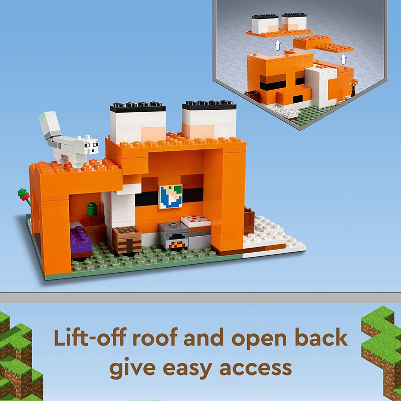 Load image into Gallery viewer, LEGO Minecraft The Fox Lodge 21178 Building Toy Set for Kids, Boys, and Girls Ages 8+ (193 Pieces)
