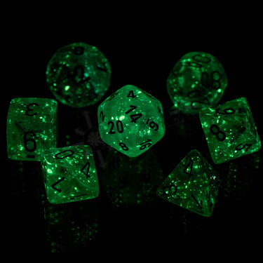 Chessex Borealis Polyhedral Pink/silver Luminary 7-Die Set