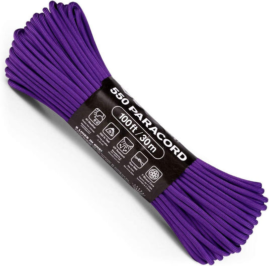 Atwood Rope MFG 550 Paracord 100 Feet 7-Strand Core Nylon Parachute Co –  shop.generalstorespokane